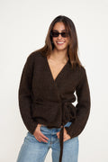 Gabriella Ls Knit Belt Cardigan - Delicioso