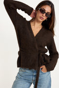Gabriella Ls Knit Belt Cardigan - Delicioso