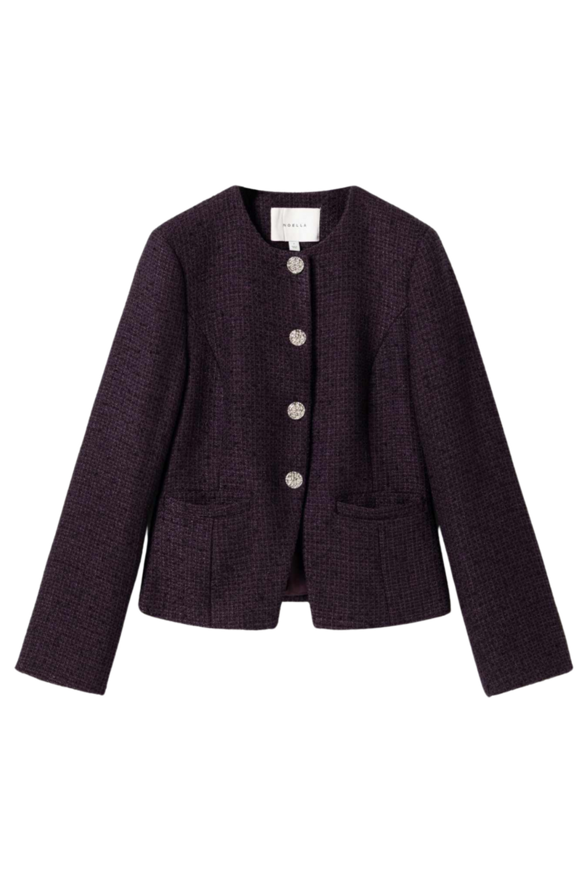 N-Kasaundra Ls Blazer - Dark Plum
