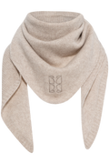 Victoria Cashmere Triangle Scarf - Sand