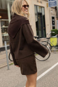 Victoria Cashmere Triangle Scarf - Dark Brown