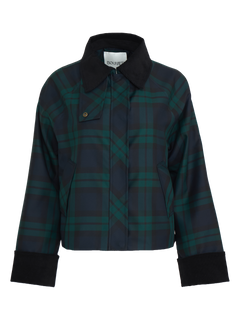 Fiona Check Country Jacket - Dark Green