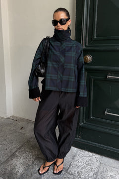 Fiona Check Country Jacket - Dark Green
