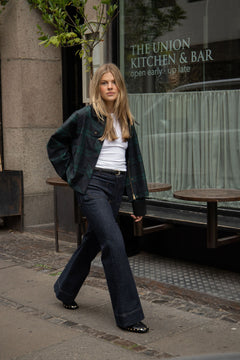 Fiona Check Country Jacket - Dark Green