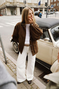 Camilla Cotton Utility Jacket - Dark Brown