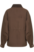 Camilla Cotton Utility Jacket - Dark Brown
