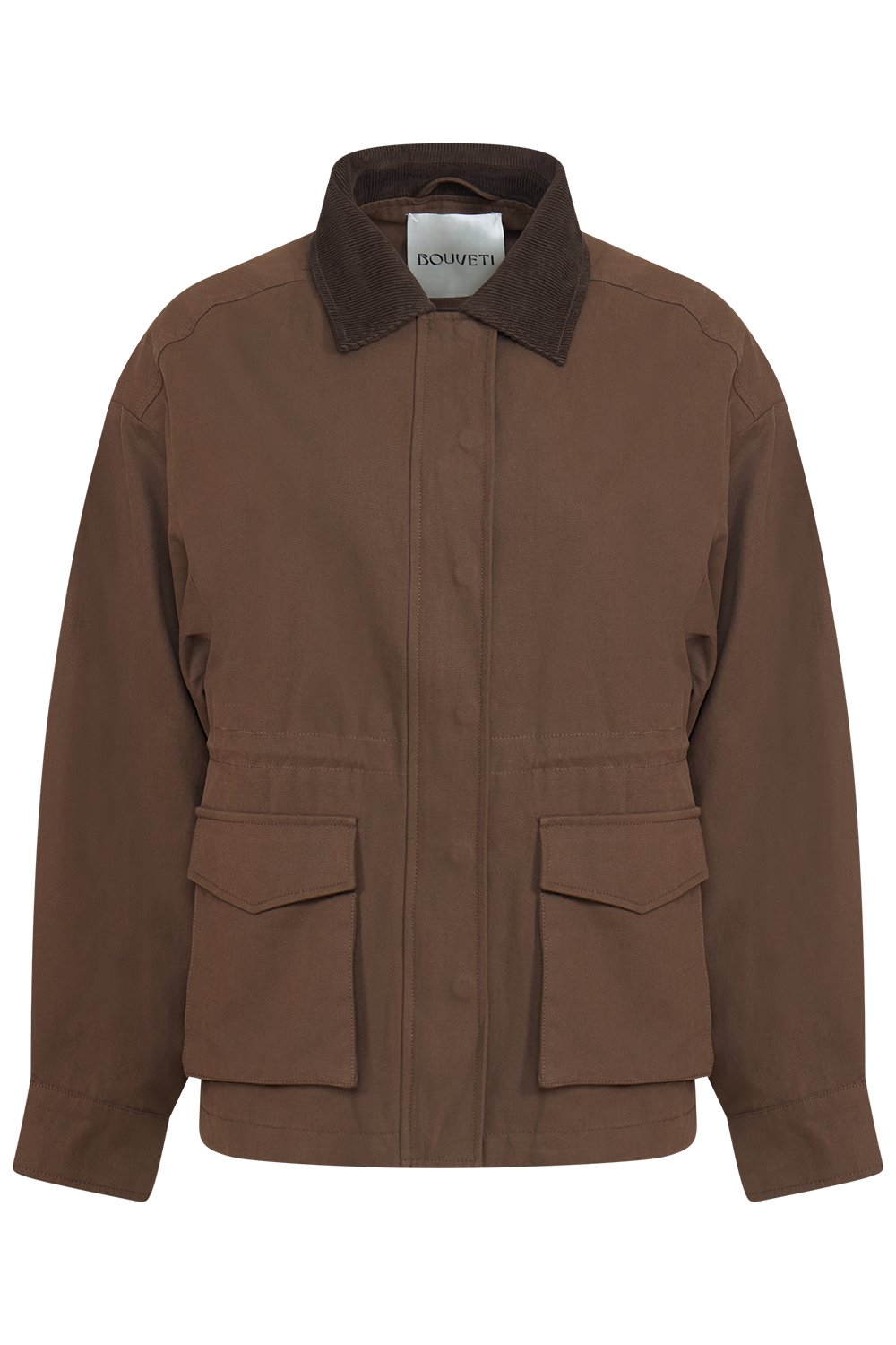 Camilla Cotton Utility Jacket - Dark Brown