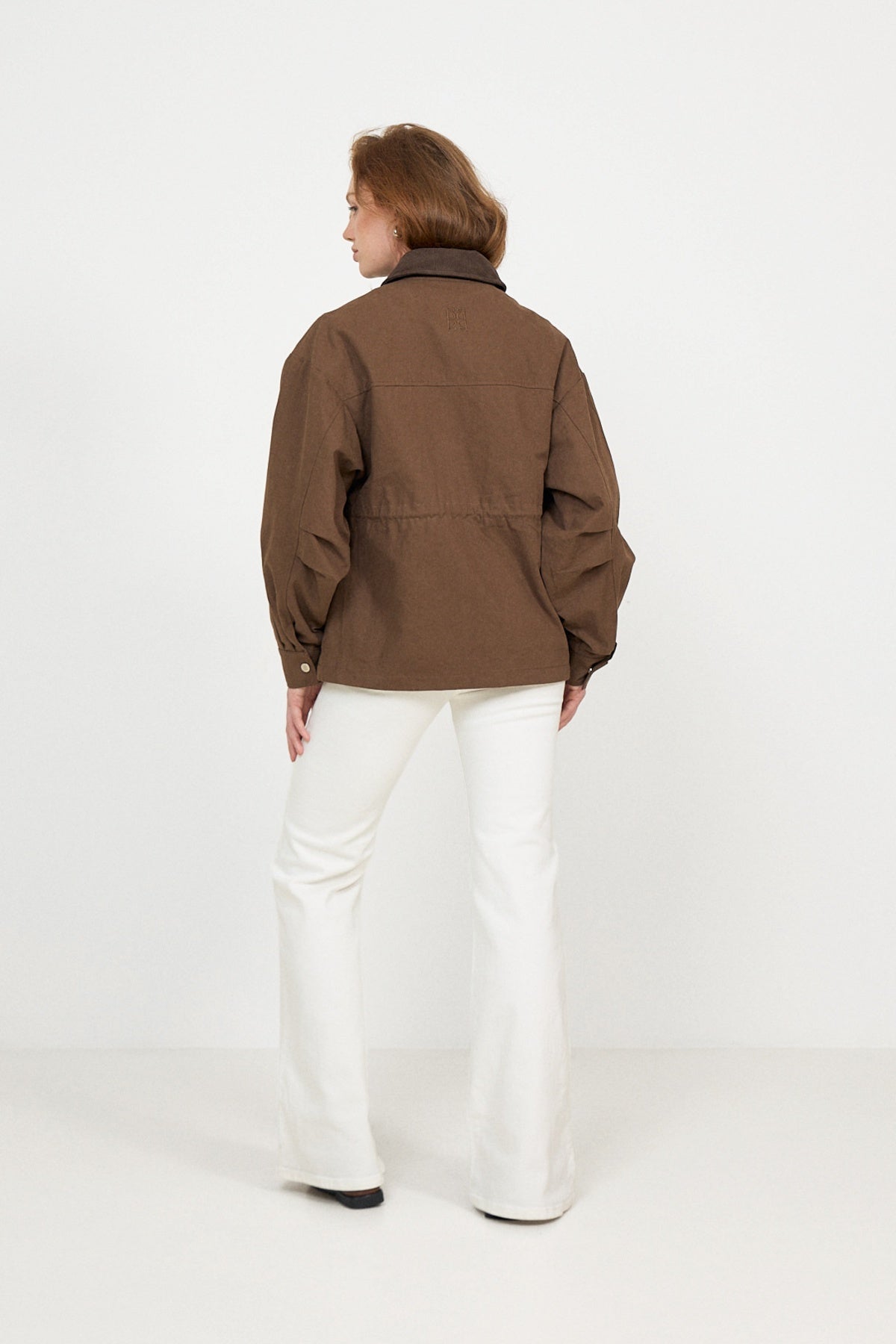 Camilla Cotton Utility Jacket - Dark Brown