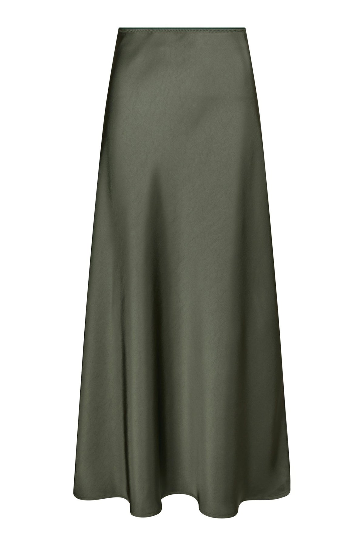 Vicky Heavy Sateen Skirt - Deep Green