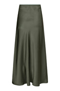 Vicky Heavy Sateen Skirt - Deep Green