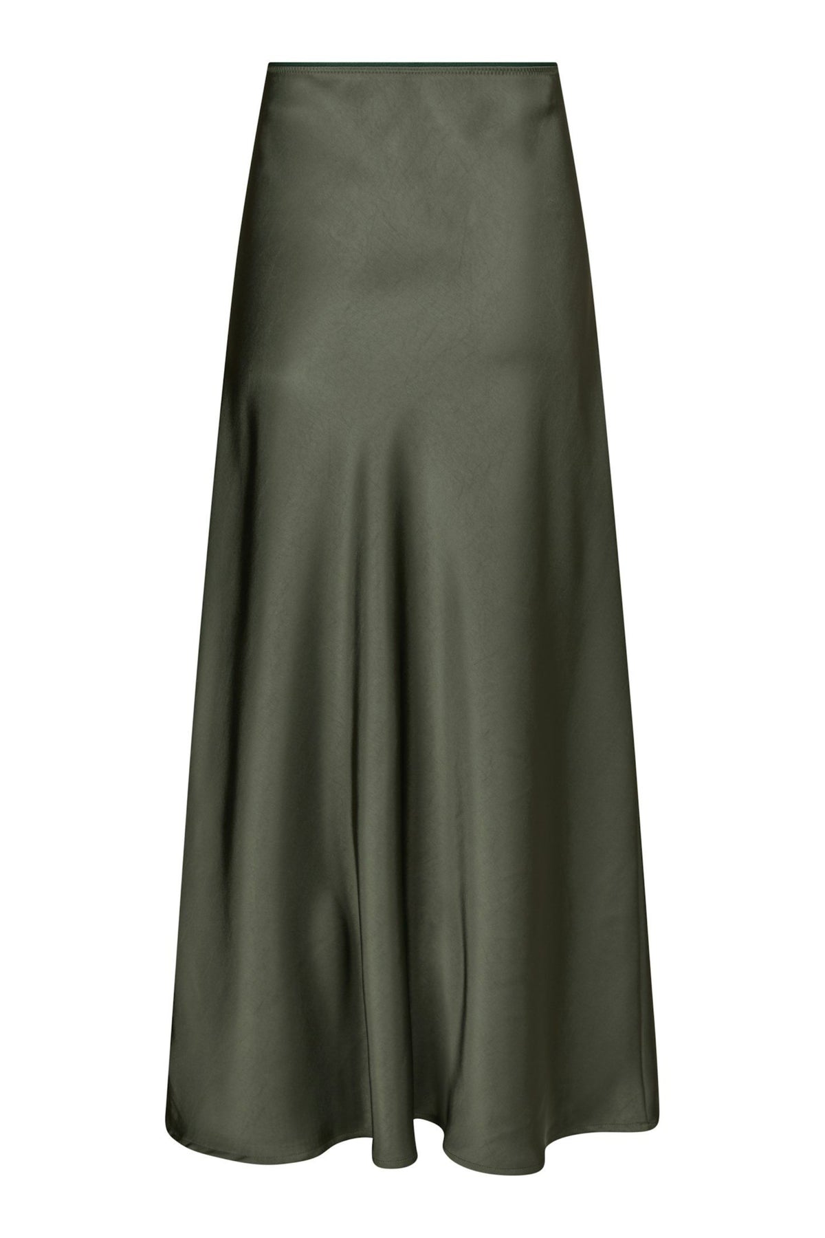 Vicky Heavy Sateen Skirt - Deep Green