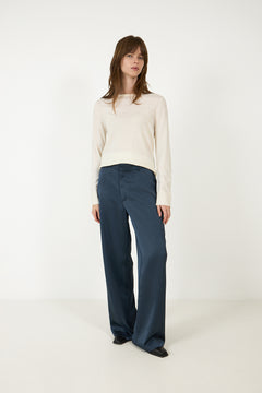 Emmett Heavy Sateen Pants - Midnight Blue