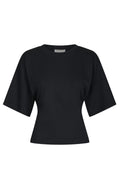 Asha Boxy Tee - Navy