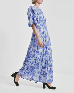 Chiffon Maxi Dress - Skye Blue