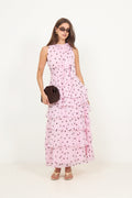 Marli Big Dot Dress - Light Pink