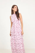 Marli Big Dot Dress - Light Pink