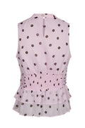 Ansol Big Dot Top - Light Pink