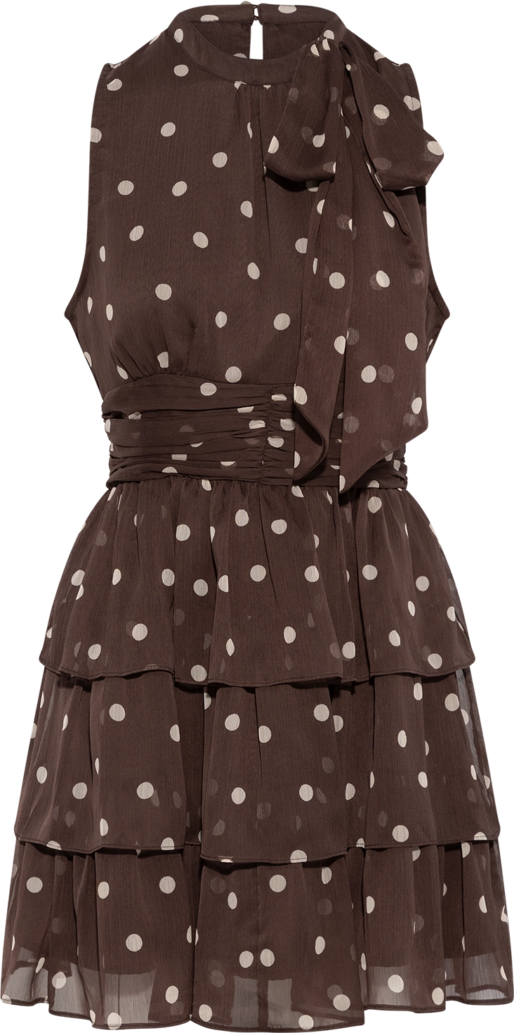 May Big Dot Dress - Brown