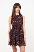 May Big Dot Dress - Brown
