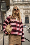 Isabelle Polo Jumper - Pink/Red