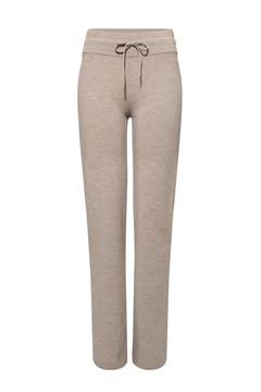 Hemsedal Knitted Flare Pants Woman - Latte