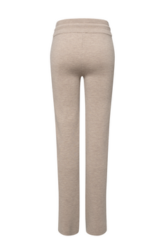 Hemsedal Knitted Flare Pants Woman - Latte