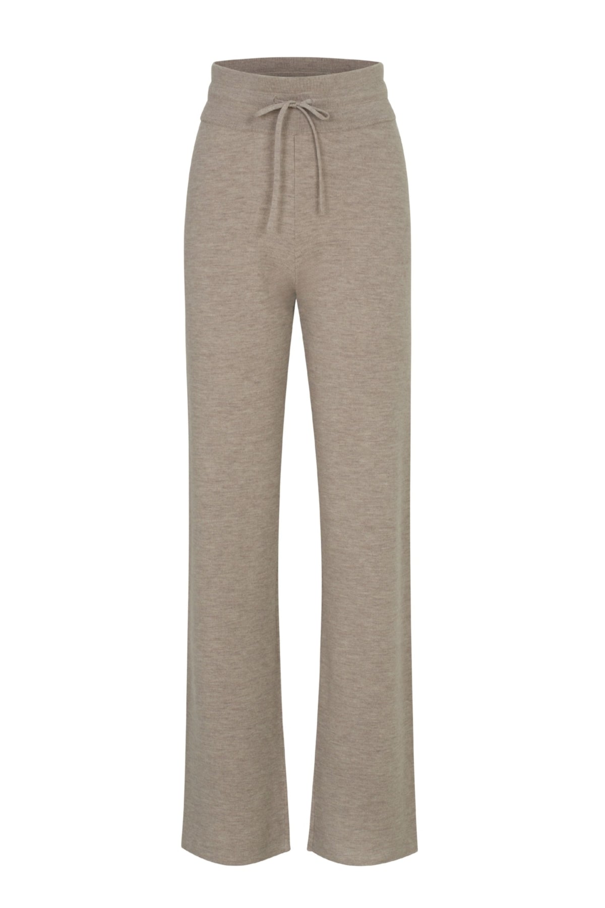 WoolLand Hemsedal Knitted Flare Pants - Latte