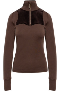 Sirdal Top Cord Woman - Hot Fudge