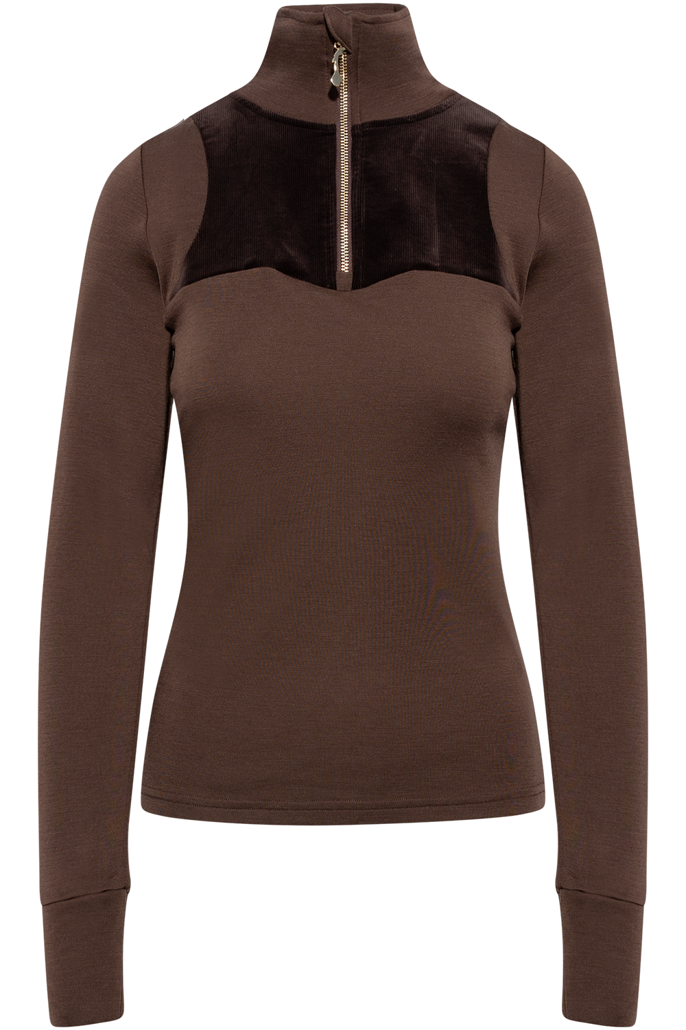 Sirdal Top Cord Woman - Hot Fudge