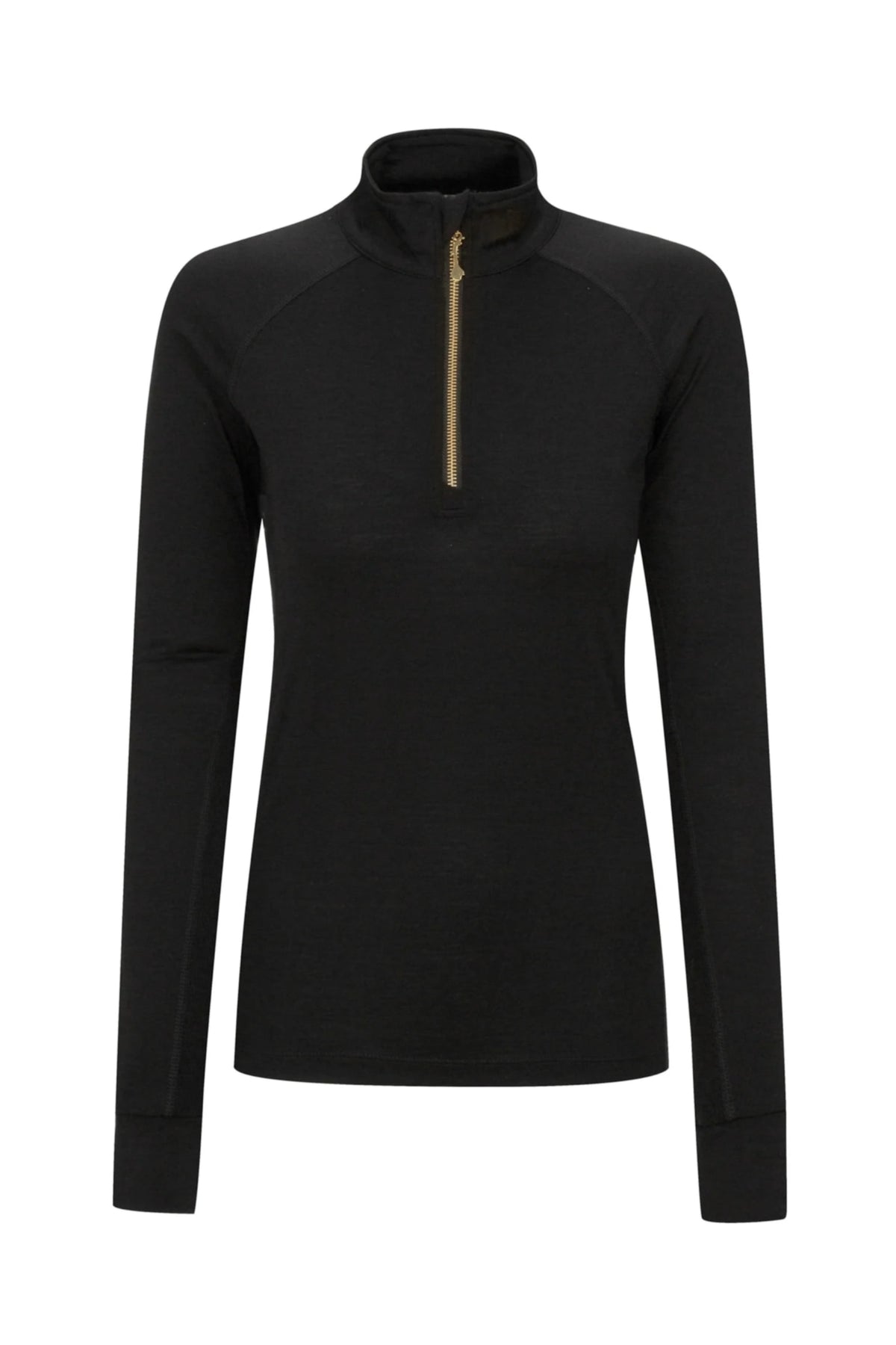 Rena Baselayer Half Zip Top Woman - Black