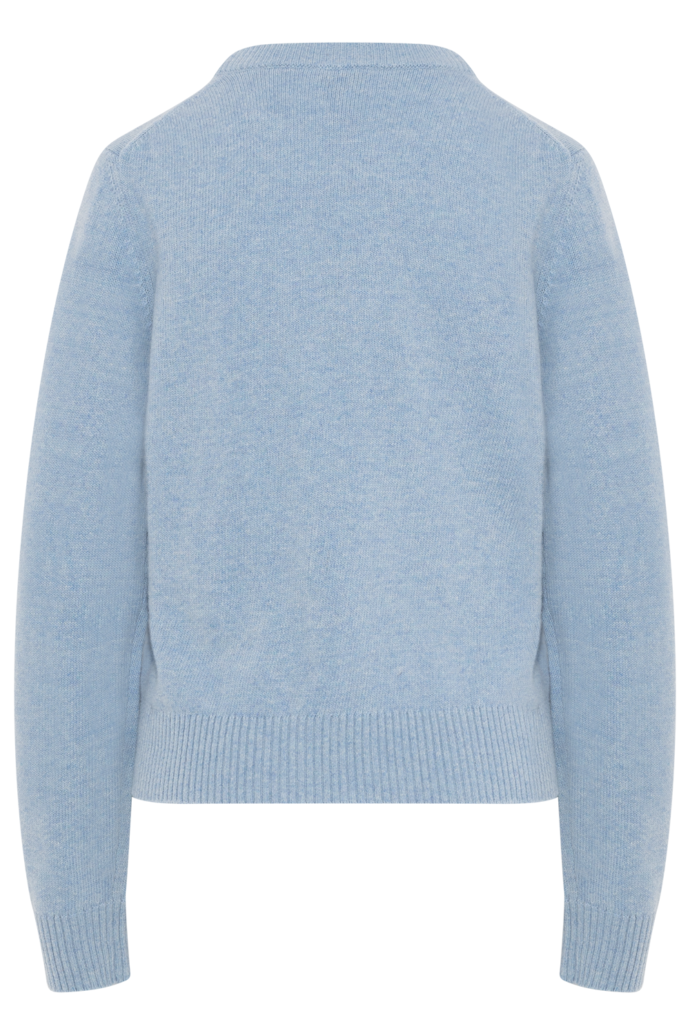 Graphic Wool Sweater Flowers - Blue Bonnet