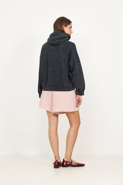Isoli Cropped Hoodie Vintage Wash - Phantom