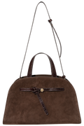 Romy Suede Bauletto - Dark Cocoa