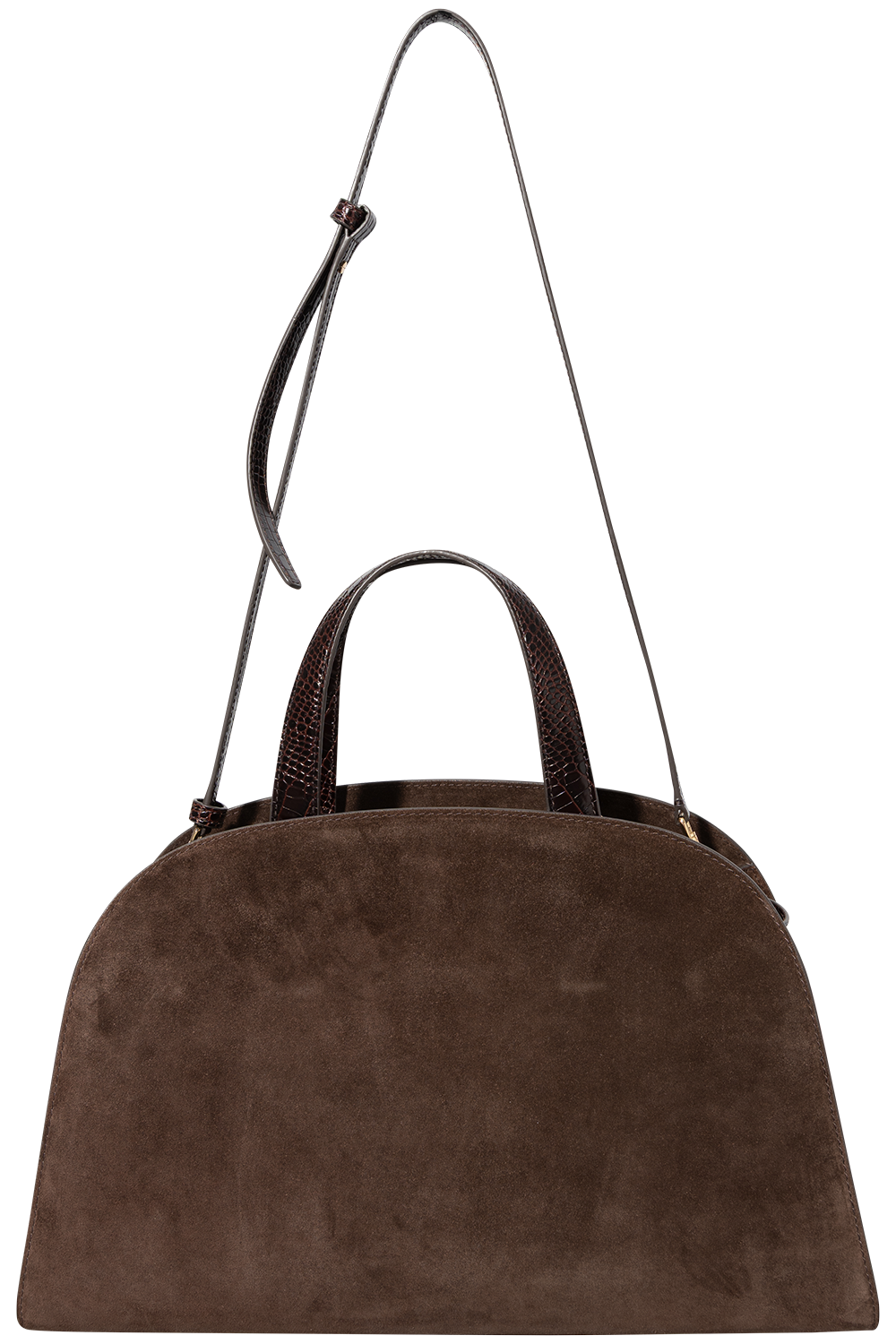Romy Suede Bauletto - Dark Cocoa