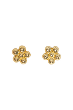 Daisy Balloon Stud Earrings - Gold