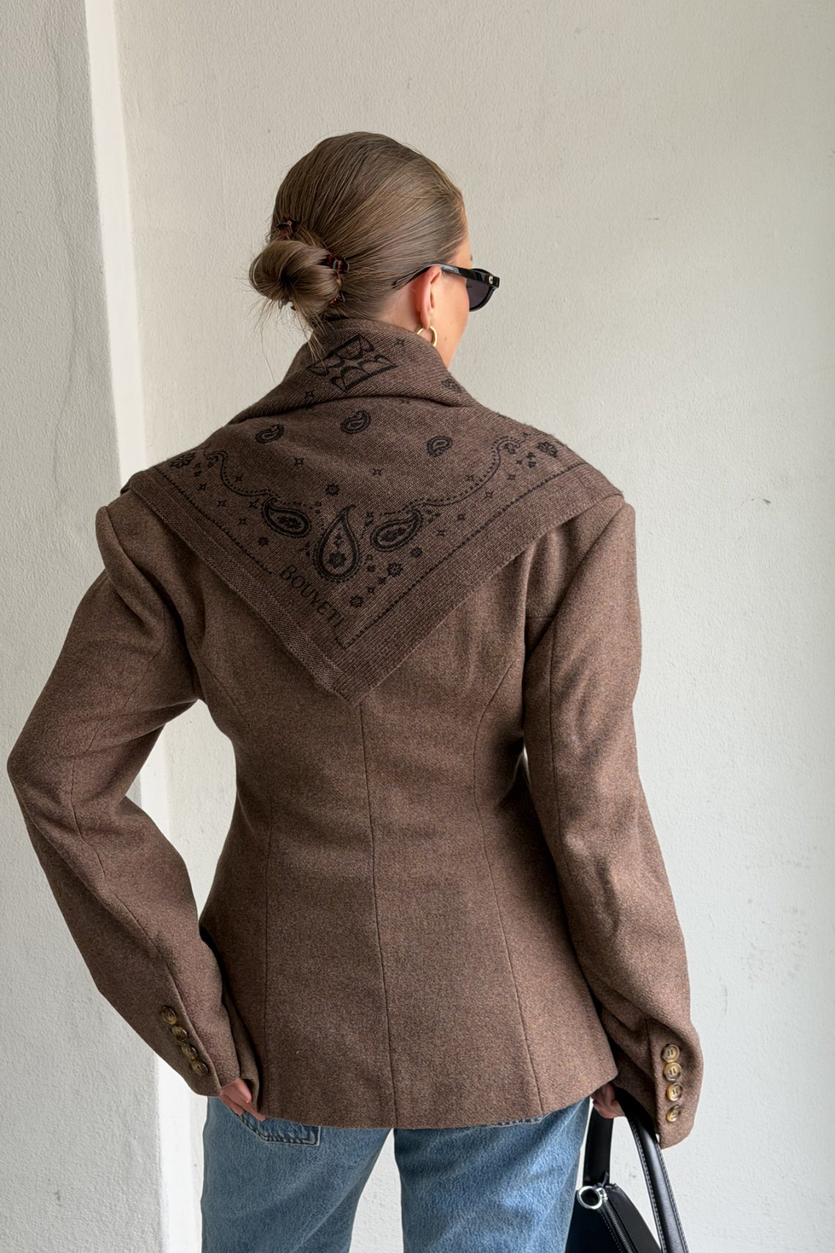 Beatrice Cashmere Scarf - Brown Melange