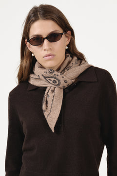 Beatrice Cashmere Scarf - Beige Melange