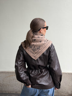 Beatrice Cashmere Scarf - Beige Melange