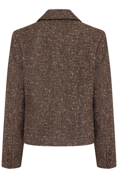 Aurora Wool Blazer - Dark Brown Melange