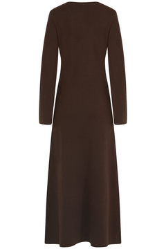 Clementine Cardigan Dress - Dark Brown