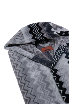 Giacomo Hooded Bathrobe - Grey