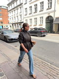 Camilla Leather Utility Jacket - Dark Brown