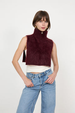 Belinda Chunky High Neck - Oxblood