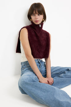 Belinda Chunky High Neck - Oxblood