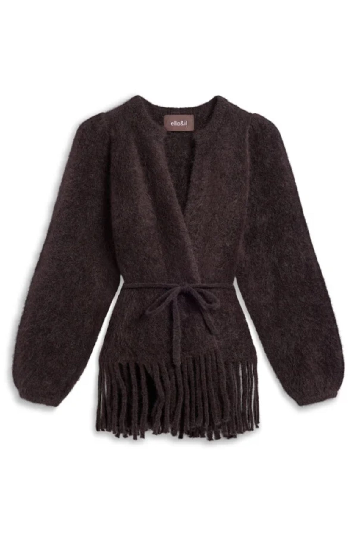 Fidele Chunky Cardigan - Dark Brown