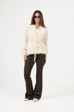 Fiola Chunky Cardigan - Bright White