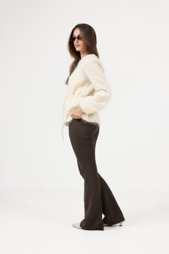 Fiola Chunky Cardigan - Bright White