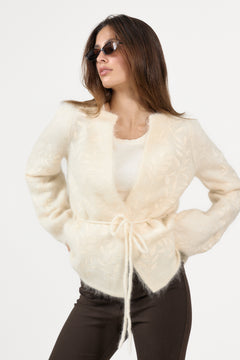 Fiola Chunky Cardigan - Bright White