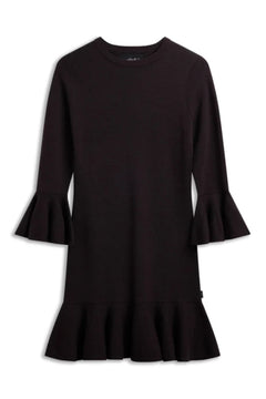 Flora Merino Dress - Dark Brown