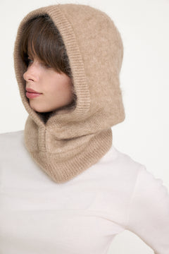 Kajsa Chunky Balaclava - Hazel Beige